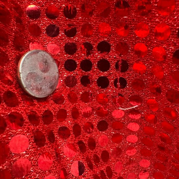 PEP THREADS VTG Sequin Band Jacket Vest Junior Sized MADE IN USA 1990's costume - Picture 14 of 16